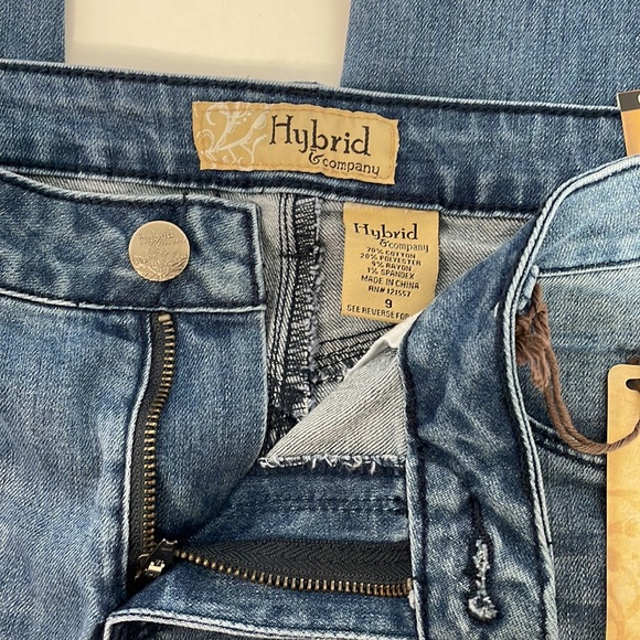 Hybrid & Company ripped bum lifter cuffed skinny jeans Junior’s sz 9 NWT - Picture 5 of 14
